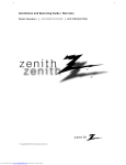 Zenith Z52SZ80 User's Manual
