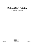 Zebra Z4M User's Manual