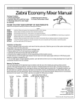 Zebra MIX05120 User's Manual