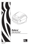 Zebra GK420D User's Manual