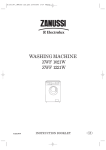 Zanussi ZWF 1021W Instruction Booklet