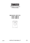 Zanussi ZWD 1480 W Instruction Booklet