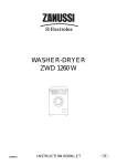Zanussi ZWD 1260 W Instruction Booklet