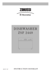 Zanussi ZSF 2440 Instruction Manual