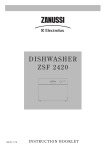 Zanussi ZSF 2420 Instruction Booklet