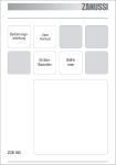 Zanussi ZOB 590 User's Manual