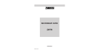 Zanussi ZM17M Instruction Manual