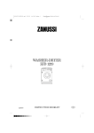 Zanussi ZJD1219 Instruction Booklet