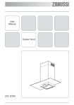 Zanussi ZHC 9254X User's Manual