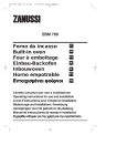 Zanussi ZBM 799 User's Manual