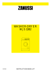 Zanussi WJS 1382 User's Manual