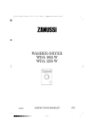 Zanussi WDA 1055 W Instruction Booklet