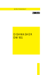Zanussi DW 911 Instruction Booklet