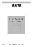 Zanussi DCE 5655 Instruction Booklet