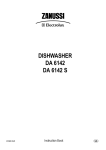 Zanussi DA 6142 S Instruction Booklet
