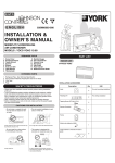 York YOCC-YOHC 12-60 User's Manual