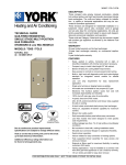 York TG8S User's Manual