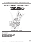 Yard-Man 769-03245 User's Manual