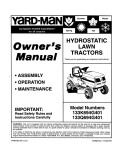 Yard-Man 133Q694G401 User's Manual