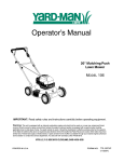 Yard-Man 106 User's Manual