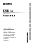 Yamaha Ri8-D/Ro8-D Owner's Manual