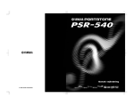 Yamaha Portatone PSR-540 Owner's Manual