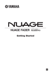 Yamaha NUAGE FADER Getting Started Guide