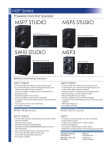 Yamaha MSP STUDIO Series Data Sheet