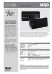 Yamaha Geo-M6b Data Sheet