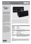 Yamaha Geo-M620 Data Sheet