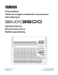 Yamaha EMX3500 Operation Manual