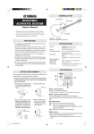 Yamaha Electric Accoustic Guitar Owner's Manual