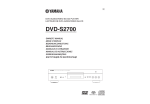 Yamaha DVD-S2700 User's Manual
