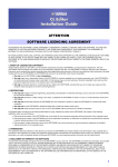 Yamaha CL Editor Installation Guide