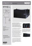 Yamaha B112 Data Sheet