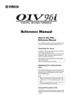 Yamaha 01V96i Reference Manual