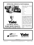 Yale 11353395D User's Manual