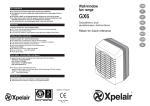 Xpelair GX6 User's Manual