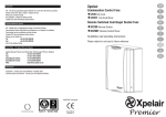 Xpelair CF20 User's Manual