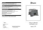 Xpelair 275 User's Manual