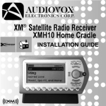 XM Satellite Radio XMH10 User's Manual