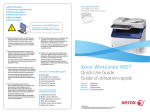Xerox WorkCentre 6027 Quick Reference Guide