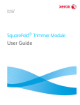 Xerox SquareFold Trimmer User's Manual