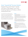 Xerox SquareFold 610P729932 User's Manual