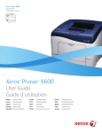 Xerox Phaser 6600 User's Manual