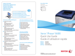 Xerox Phaser 6600 Quick Reference Guide