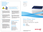 Xerox Phaser 6022 Quick Reference Guide