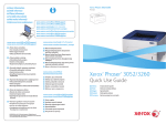 Xerox Phaser 3260 Quick Reference Guide