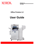 Xerox Office Finisher LX User's Manual