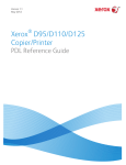 Xerox D95/D110/D125 User's Manual